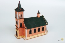 96,25 x 46,75 x 82,5 mm Z60062 - Z - Backsteinkirche - Bausatz